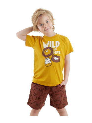 Denokids Wild Boy's Summer T-shirt Shorts Set