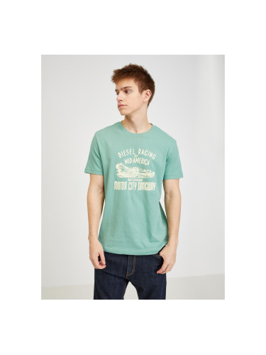 Green Men's T-Shirt Diesel - Men