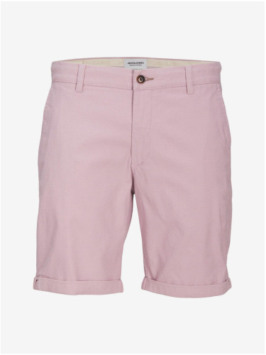 Light pink men's chino shorts Jack & Jones Fury