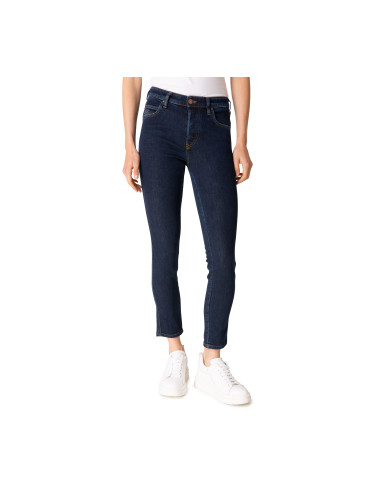 Navy Blue Women's Cropped Slim Fit Jeans Diesel Babhila