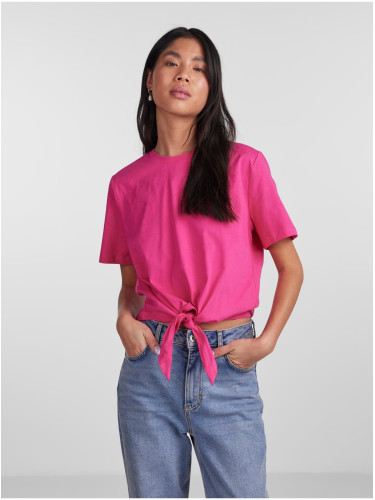 Dark Pink Women's T-Shirt Pieces Tia - Women