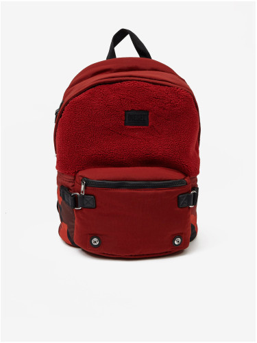 Red Diesel Faux Fur Backpack - Men