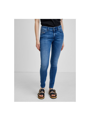 Blue Women's Skinny Fit Jeans Diesel Slandy