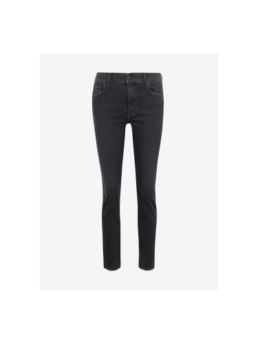 Dark grey women's slim fit jeans Diesel Roisin
