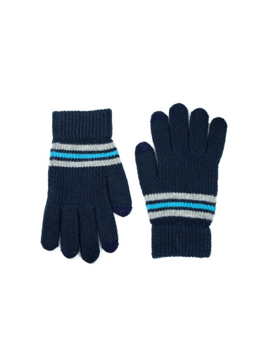 Art Of Polo Man's Gloves Rk22232 Navy Blue
