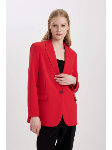 DEFACTO Oversize Fit Red Blazer Jacket