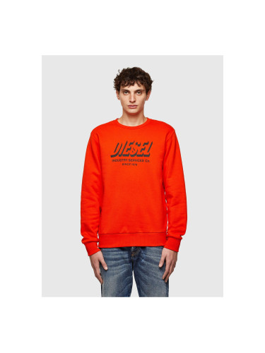 Men's Orange Sweatshirt Diesel Girk