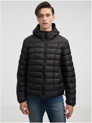 Men's Black Quilted Winter Jacket Diesel - Men's