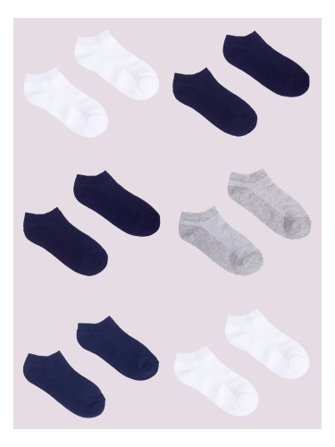 Yoclub Kids's Ankle Thin Socks Basic Colours 6-Pack P1