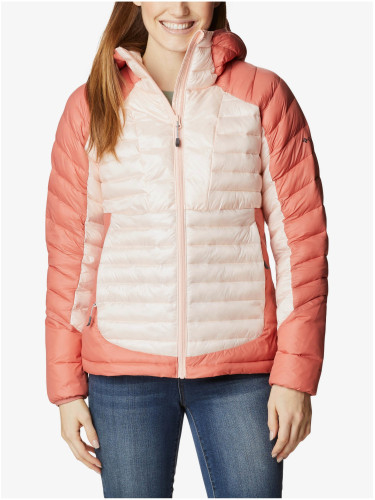 Apricot Women's Quilted Winter Jacket with Hood Columbia Labyrinth Loop