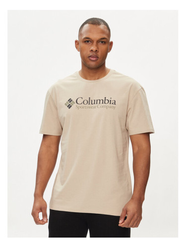 Columbia Тишърт Csc Basic Logo™ 1680053 Кафяв Regular Fit