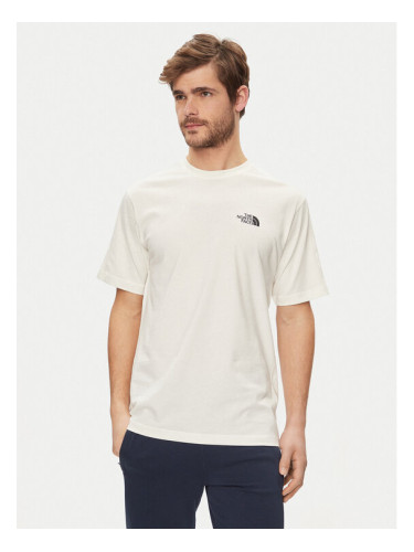 The North Face Тишърт NF0A880R Екрю Regular Fit