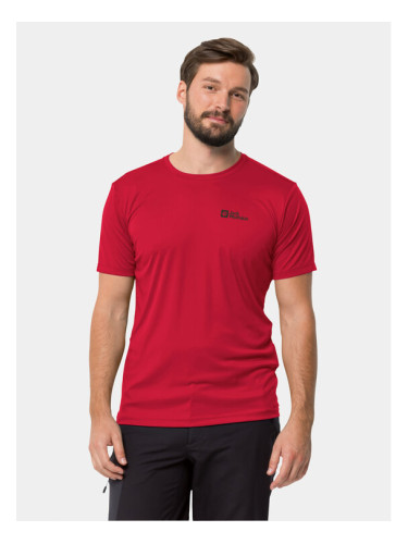 Jack Wolfskin Тениска от техническо трико Tech 1807072 Червен Regular Fit