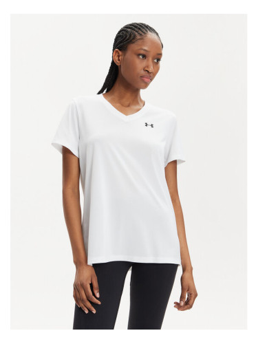 Under Armour Тениска от техническо трико Tech Ssv- Solid 1384229-100 Бял Loose Fit