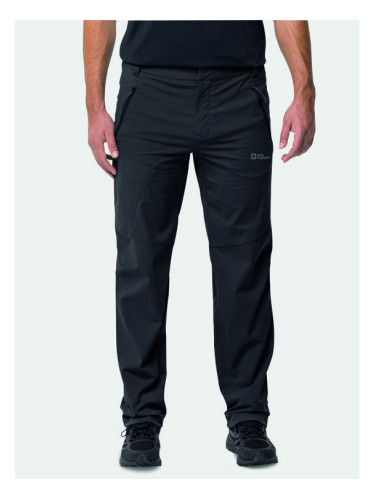 Jack Wolfskin Outdoor панталони Glastal 1508221 Черен Regular Fit