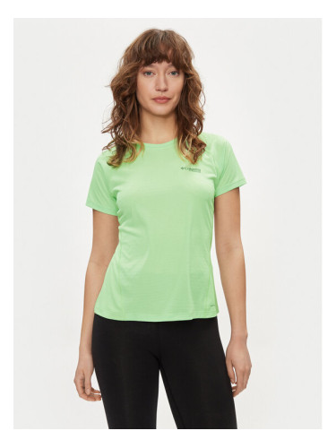 Columbia Тениска от техническо трико Cirque River™ 2072435 Зелен Regular Fit