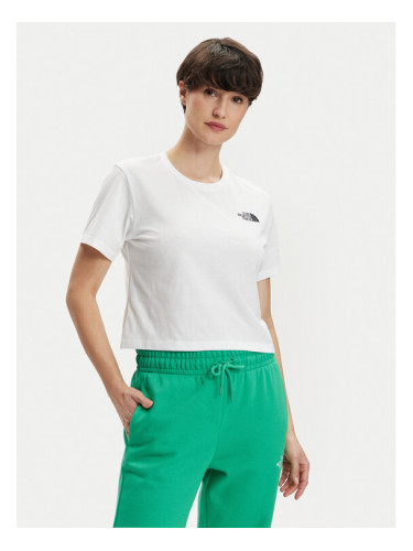 The North Face Тишърт Simple Dome NF0A87U4 Бял Relaxed Fit