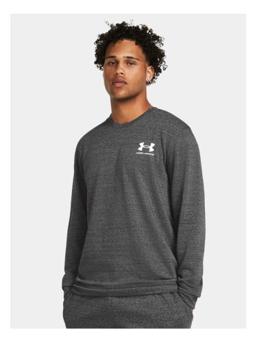Under Armour Суитшърт Ua Rival Terry Lc Crew 1370404-025 Сив Loose Fit