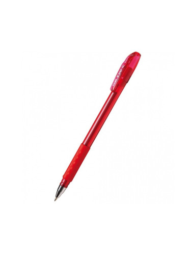 Химикал Pentel BX487 Feel-it червен, червено мастило, 0.7 mm (опаковка от 12бр.)
