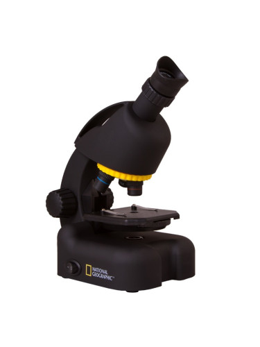 Микроскоп Bresser National Geographic 69364, 40-640x оптично увеличение, с поставка за телефон