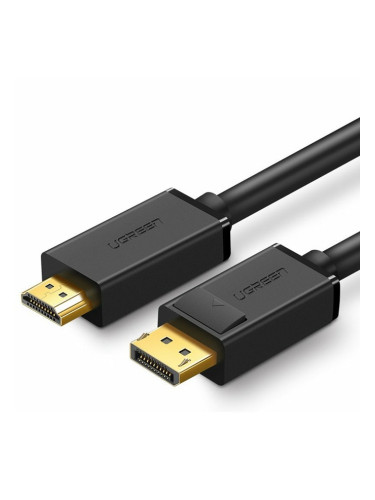 Кабел Ugreen DP101, от DisplayPort(м) към HDMI(м), 1.5m, 4К@30Hz, черен