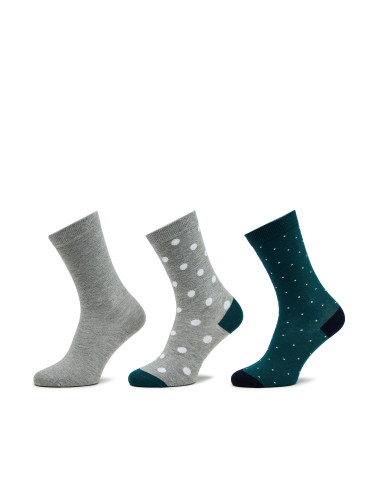 Комплект 3 чифта дълги чорапи мъжки Pepe Jeans Polkadot Cr 3P PLU30022 Grey/Marl 933
