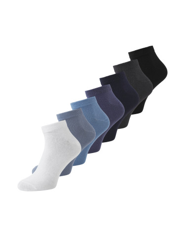 Комплект 7 чифта къси мъжки чорапи Jack&Jones 12252095 Dark Blue 4425868