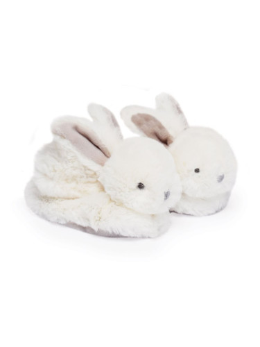 Doudou Gift Set Booties With Rattle буйки 0-6 m Rabbit 1 бр.