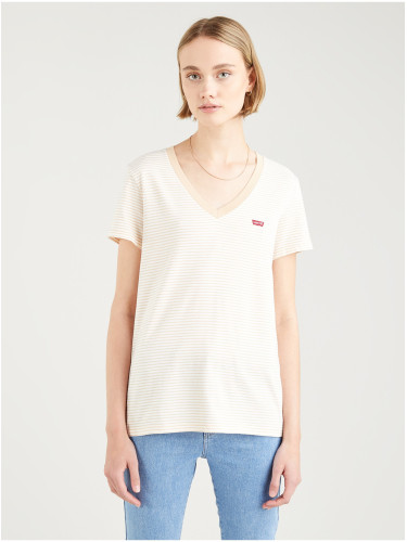 Levi's Cream-White Women's Striped T-Shirt - Women's®