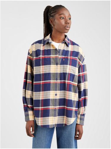 Levi's Yellow-Blue Women's Plaid Shirt Levi's® Remi Utility - Women