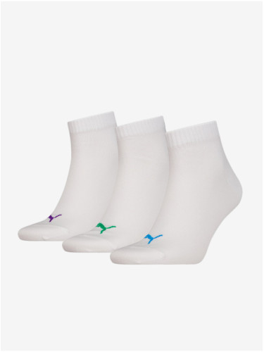 3PACK socks Puma white