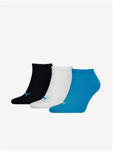 Set of three pairs of Puma Sneaker Plain Sports Socks - Men's