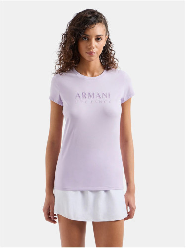 Light purple women's T-shirt Armani Exchange