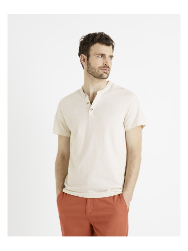 Celio T-shirt with buttons Cegeti - Men's