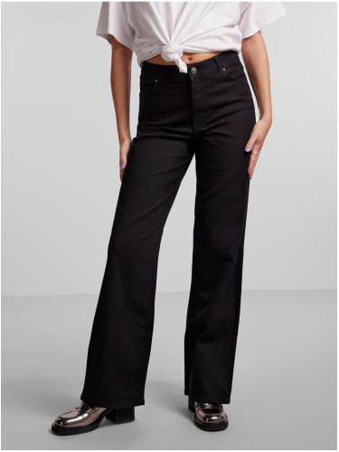 Black Women's Wide Jeans Pieces Peggy - Women