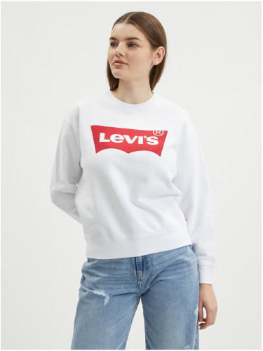 LEVI'S SWEATSHIRT WITHOUT ZIP WOMAN WHITE