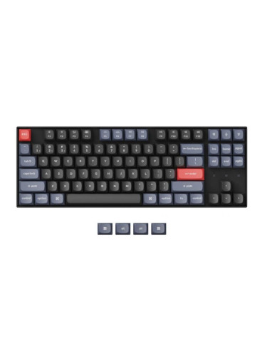  Механична клавиатура Keychron - K8 Pro HS TKL, Brown, RGB, черна