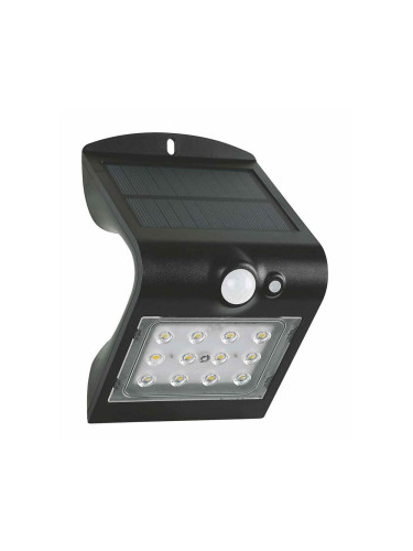 LED Соларно осветително тяло за стена с LED сензор / 1.5W IP65