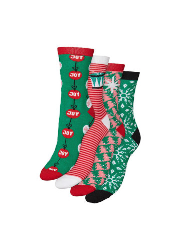 Vero Moda Комплект 4 чифта дълги чорапи дамски 10274034 Цветен