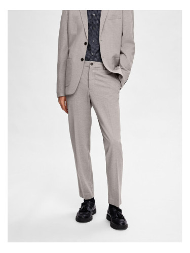 Selected Homme Панталон от костюм 16092485 Сив Slim Fit