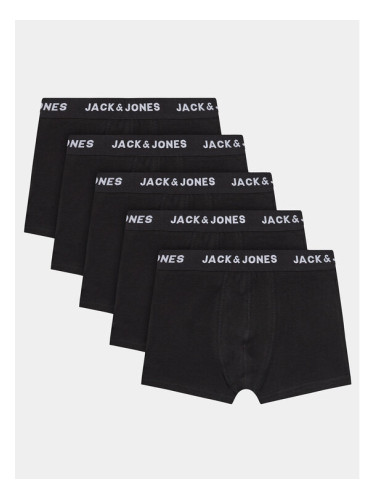 Jack&Jones Junior Комплект 5 чифта боксери Chuey 12210878 Черен