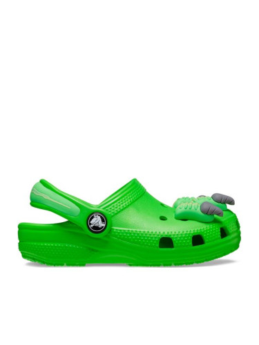 Crocs Чехли Classic Iam Dinosaur Clog T 209700 Зелен