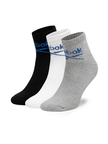 Reebok Комплект 3 чифта дълги чорапи мъжки R0255-SS24 (3-pack) Цветен