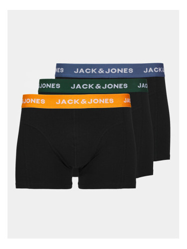 Jack&Jones Комплект 3 чифта боксерки 12250203 Черен