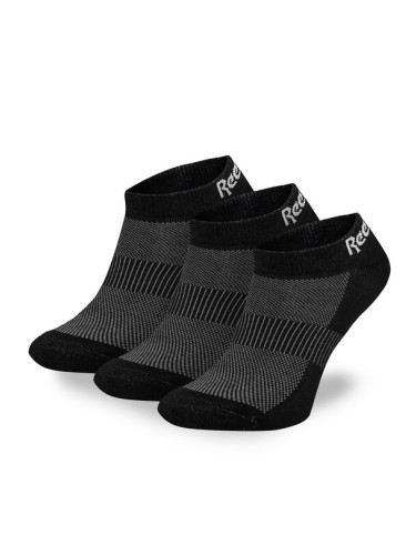 Reebok Комплект 3 чифта къси чорапи унисекс R0356-SS24 (3-pack) Черен