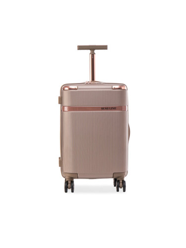Semi Line Самолетен куфар за ръчен багаж T5668-2 Кафяв
