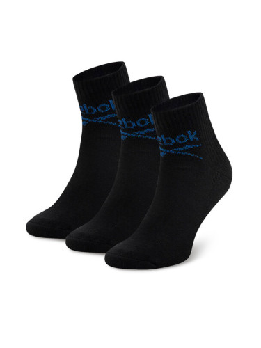 Reebok Комплект 3 чифта дълги чорапи мъжки R0255-SS24 (3-pack) Черен