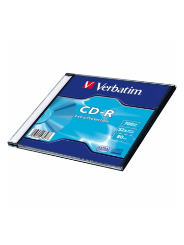 Оптичен носител CD-R media 700MB, Verbatim, 52x, 1бр.