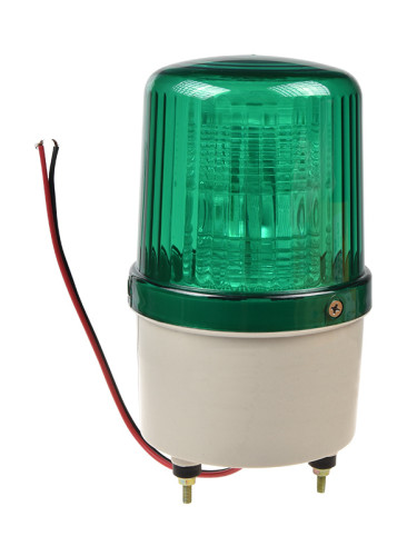 Сигнална ротационна лампа LTE-1103, 12VDC, 3W, зелена
