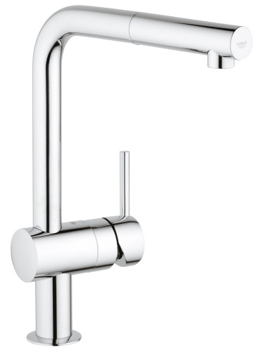 Кухненски кран Grohe Minta με σπιράλ-Glossy silver